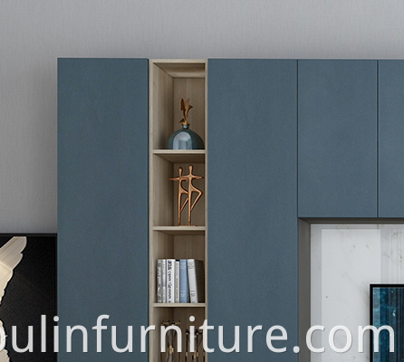 blue Lacquer living room furniture display stand 